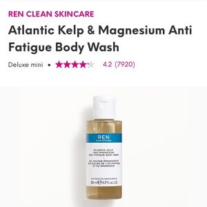 💎 REN CLEAN SKINCARE ATLANTIC KELP & MAGNESIUM ANTI FATIGUE BODY WASH